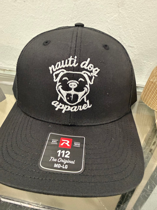 Nauti Dog Blackout Trucker Hat